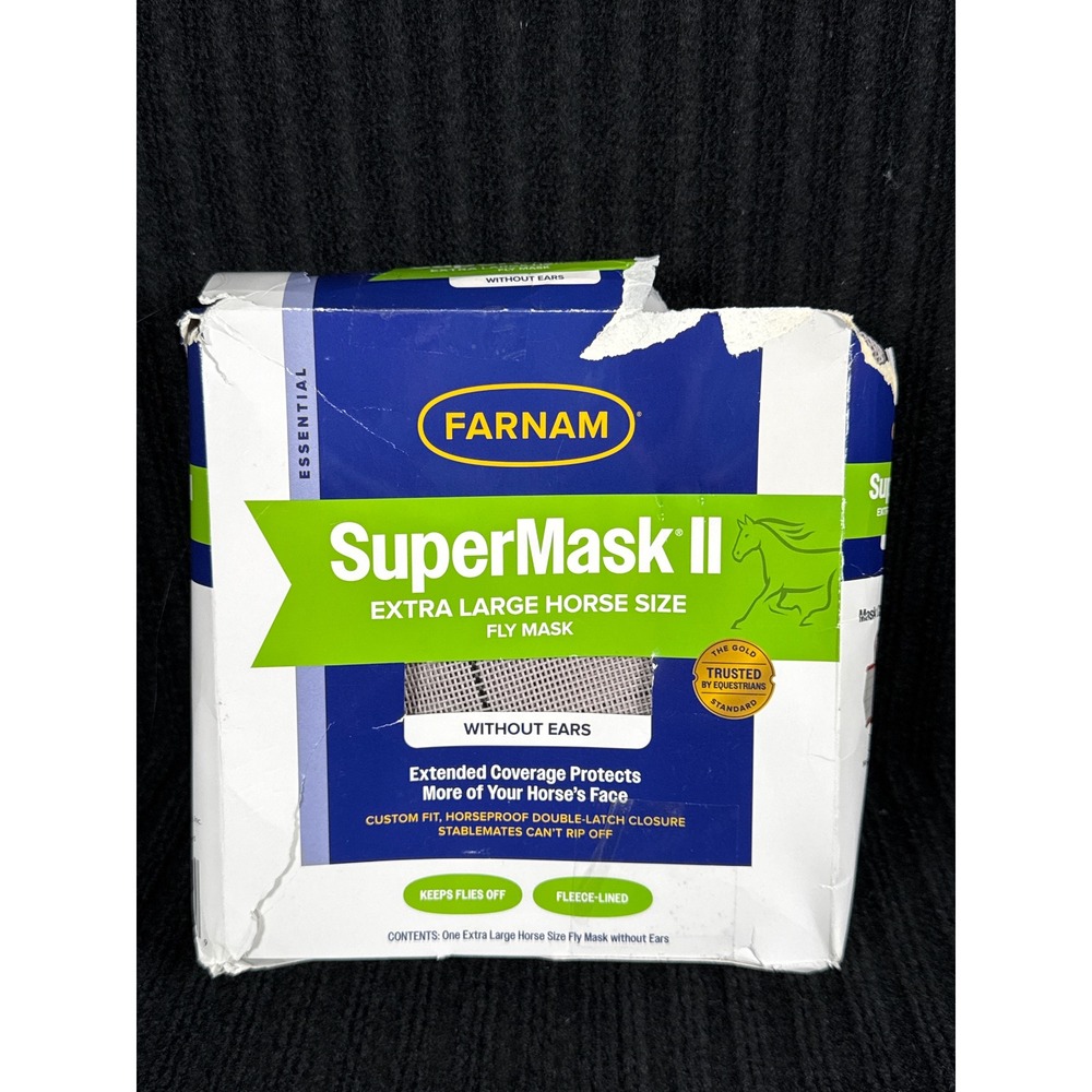 Farnam SuperMask II Extra Large Horse Size Fly Mask Without Ears
